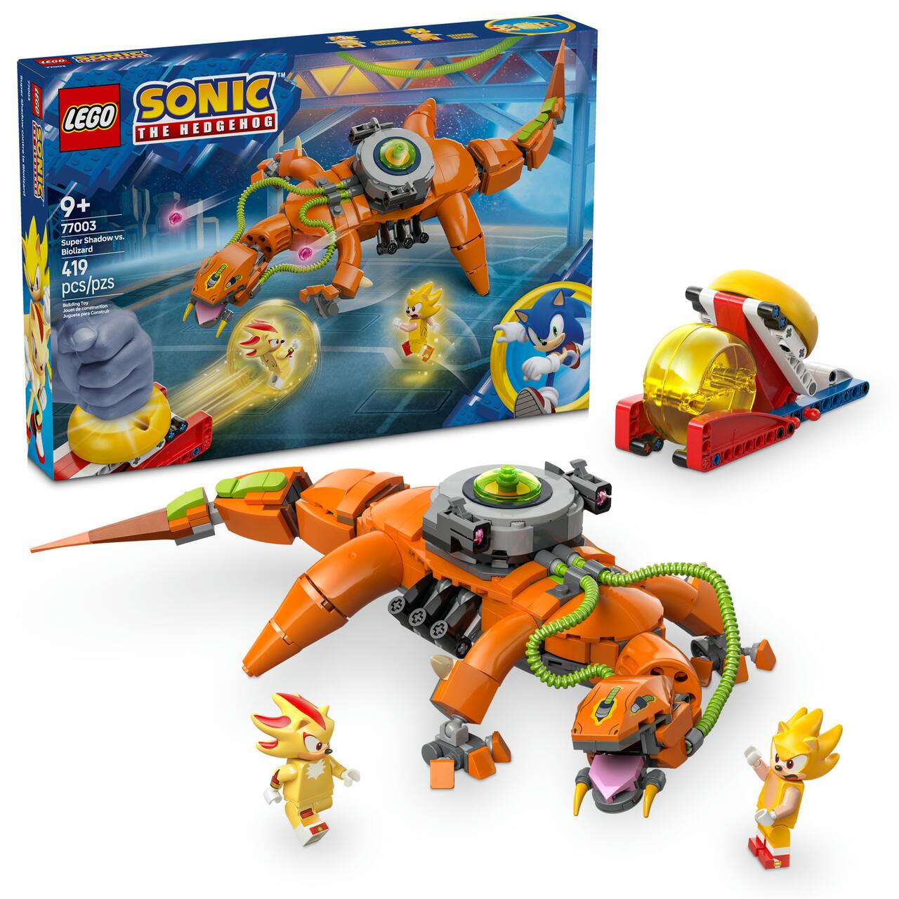 LEGO® Sonic the Hedgehog™ Super Shadow vs. Biolizard Gamer Gift Toy 77003